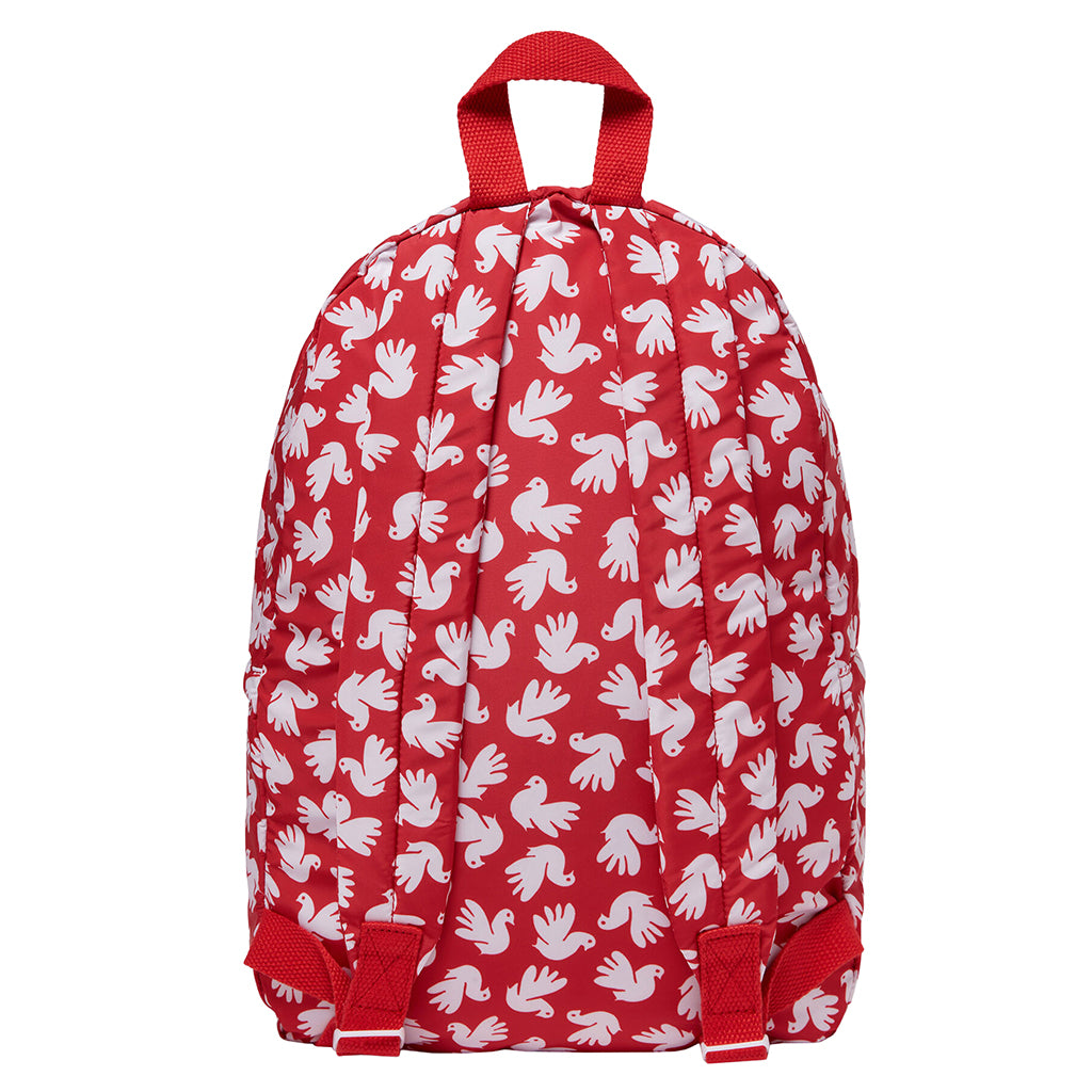Stella McCartney Child Backpack Dove Print Red