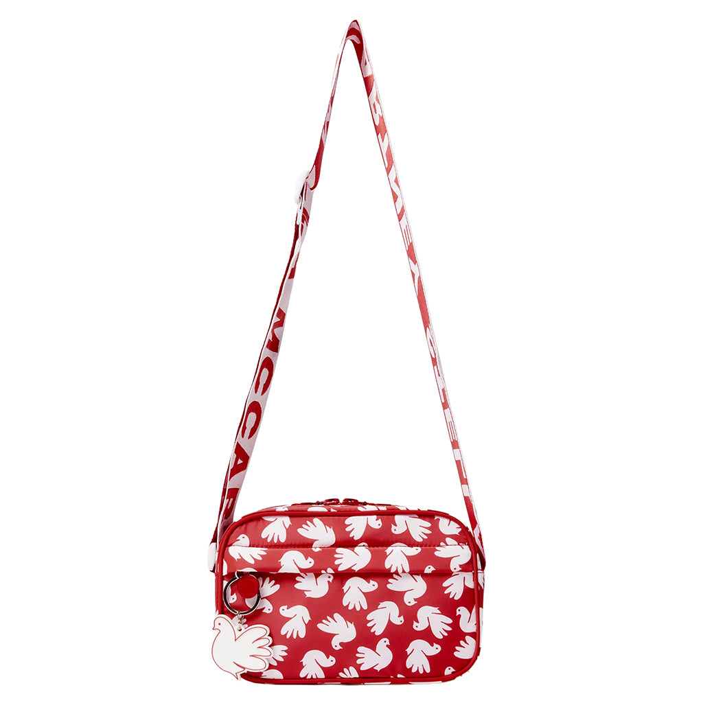 Stella McCartney Child Shoulder Bag Dove Print Red