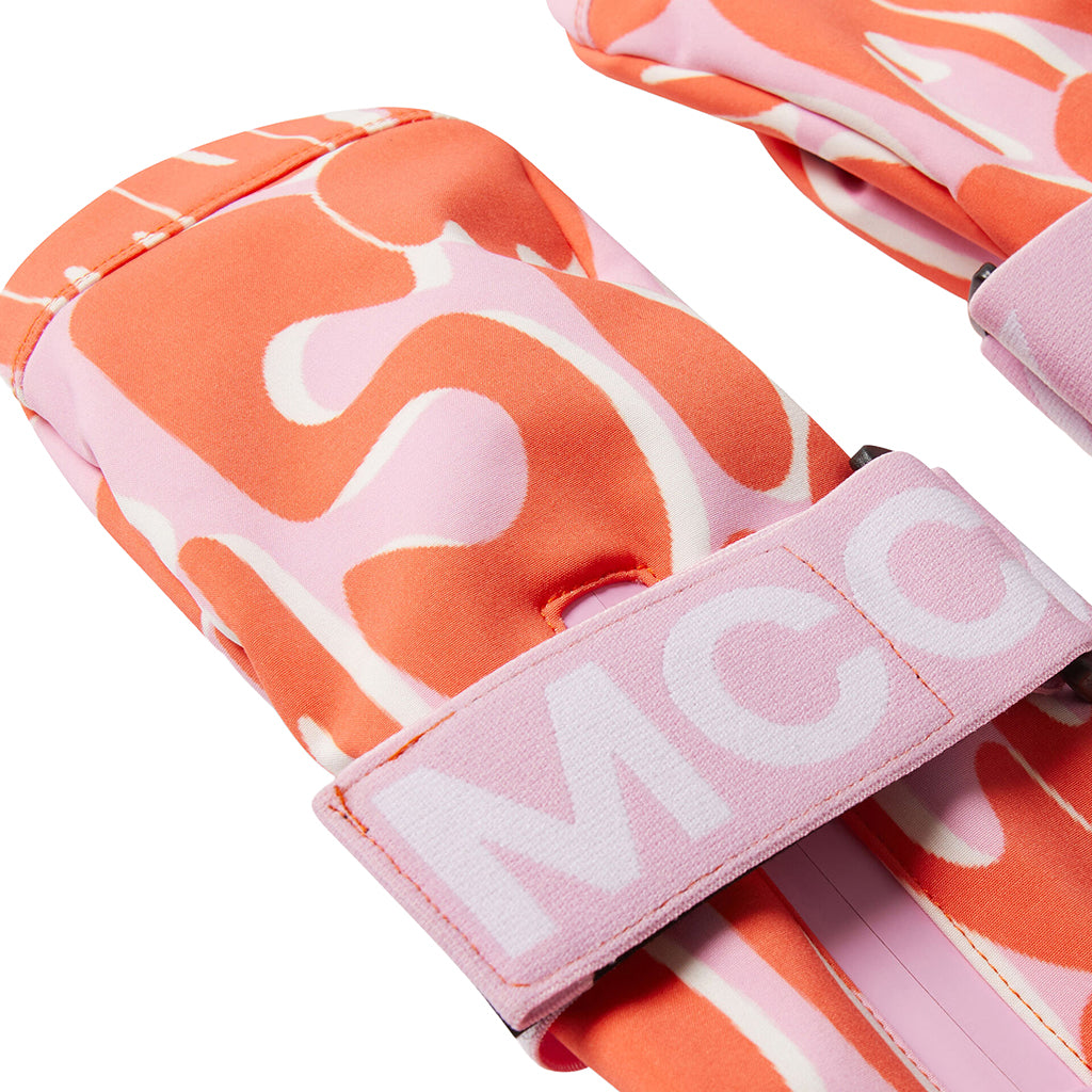 Stella McCartney Child Ski Gloves Logo Print Pink