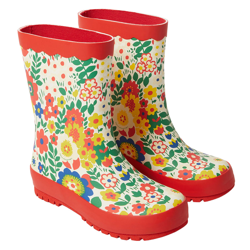 Stella McCartney Child Rain Boots Multicolour Floral Print