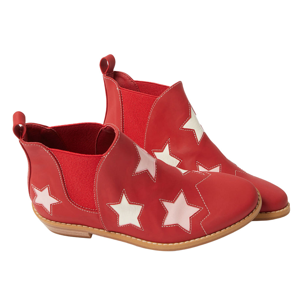 Stella McCartney Child Boots Stars Red