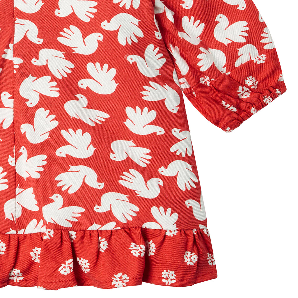 Stella McCartney Baby Dress With Bloomers Dove Print Red