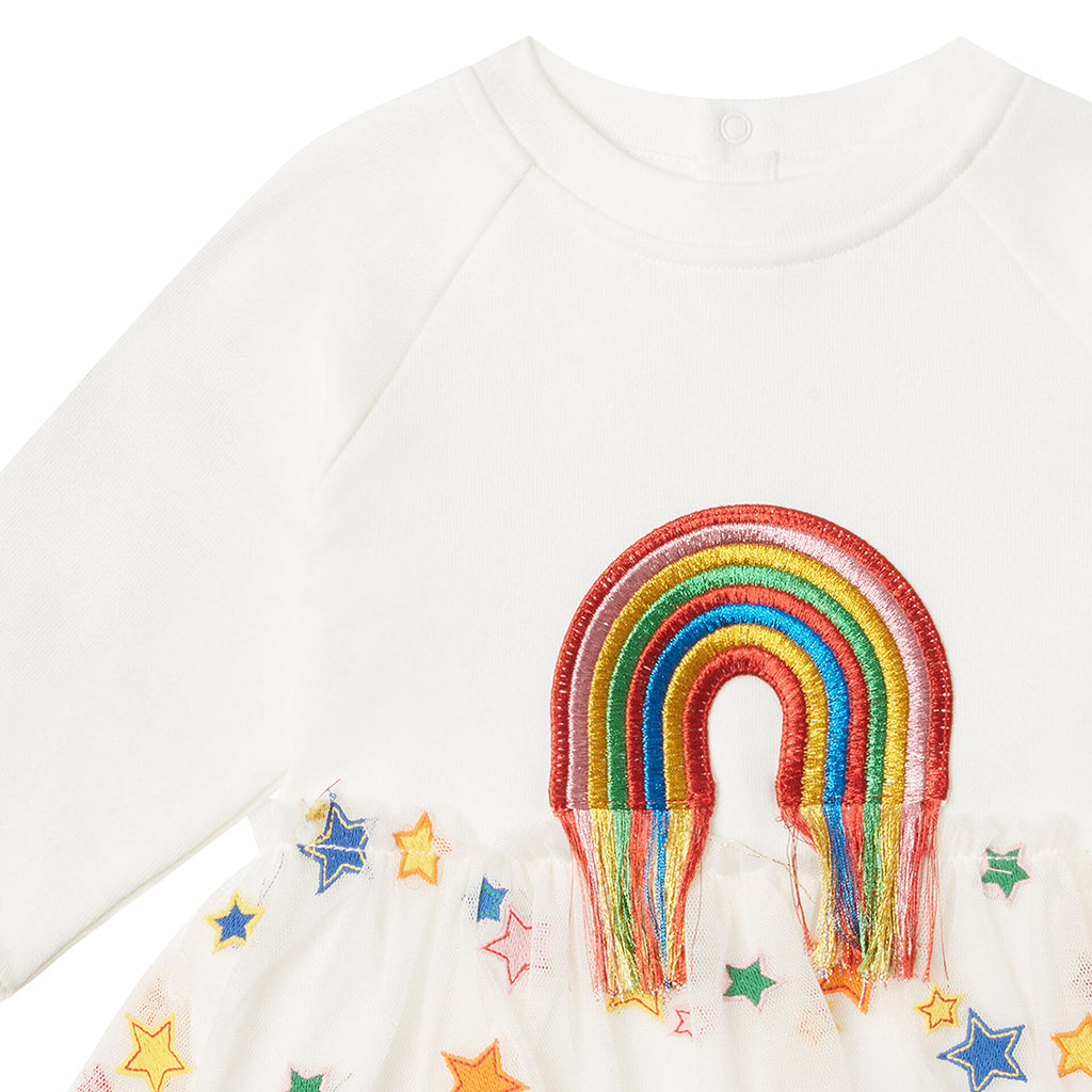 Stella McCartney Baby Fleece Dress White