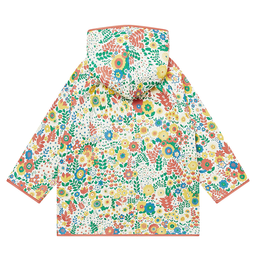 Stella McCartney Child Hooded Jacket Multicolour Flowers Print
