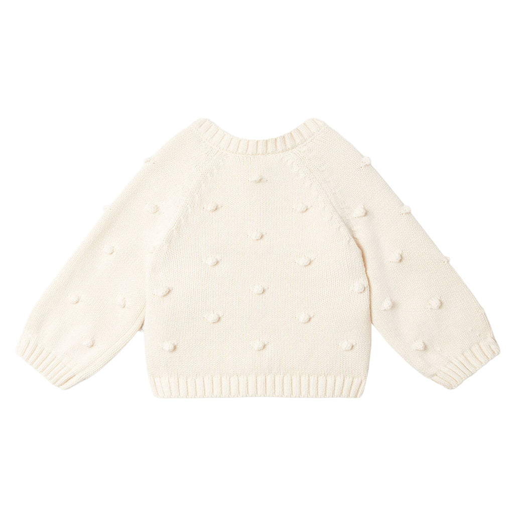 Stella McCartney Baby Popcorn Knit Cardigan Cream