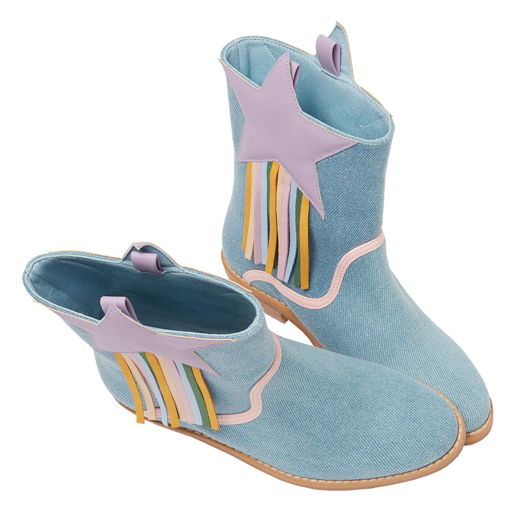 Stella McCartney Child Boots Denim Blue