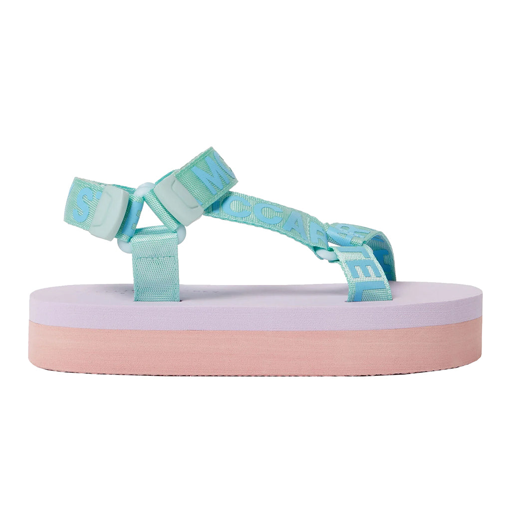 Stella McCartney Child Logo Sandals Mint Multicolour