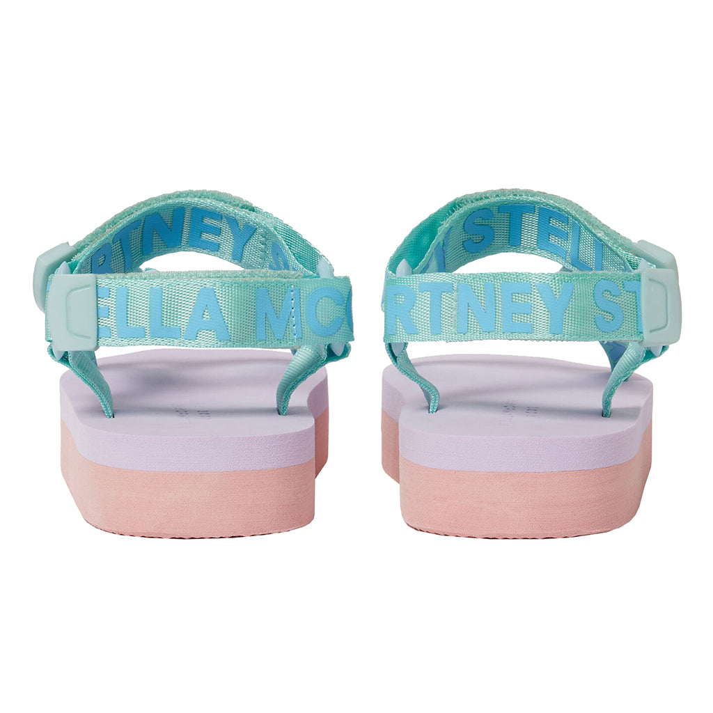 Stella McCartney Child Logo Sandals Mint Multicolour
