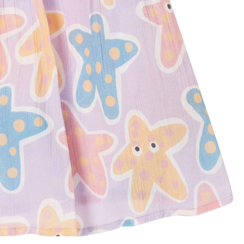 Stella McCartney Baby Dress Starfish Print Purple