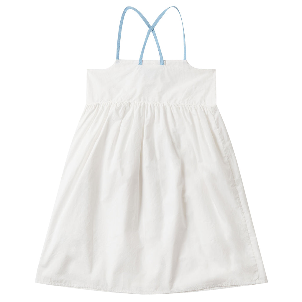 Stella McCartney Child Dress With Scalloped Details White