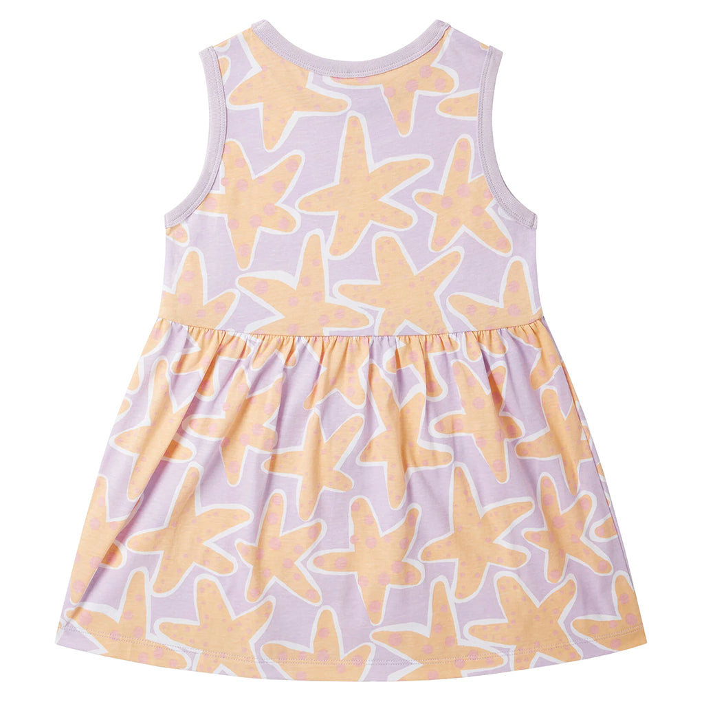 Stella McCartney Child Jersey Dress Starfish Print Purple