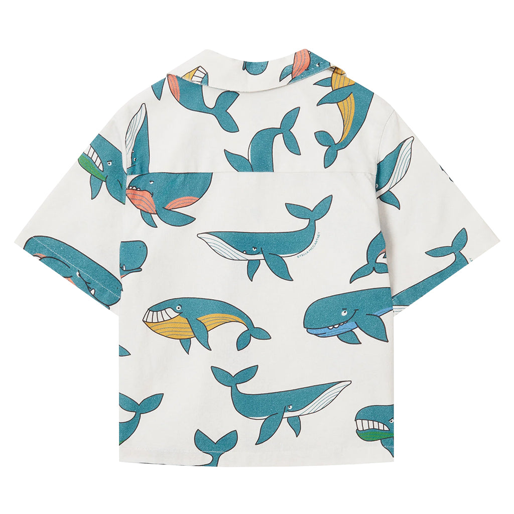 Stella McCartney Child Shirt Whale Print White