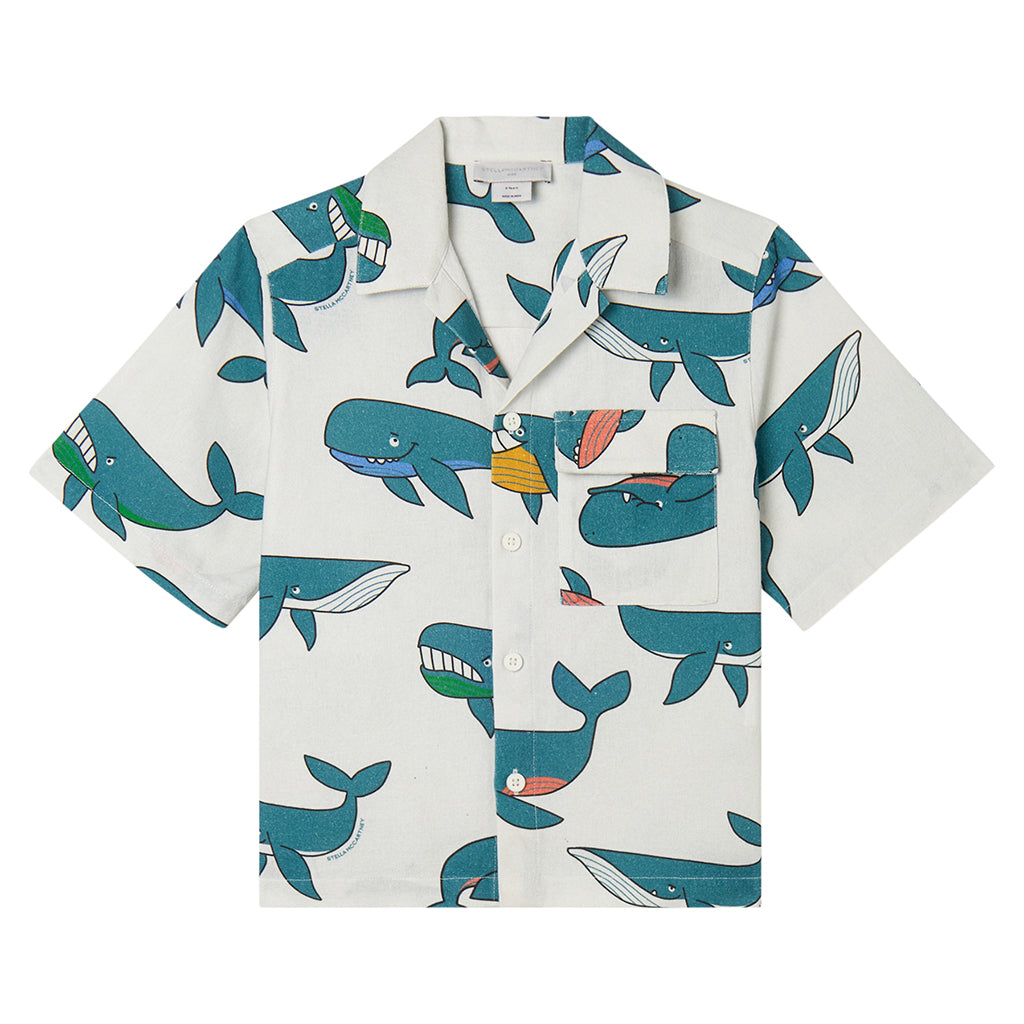 Stella McCartney Child Shirt Whale Print White