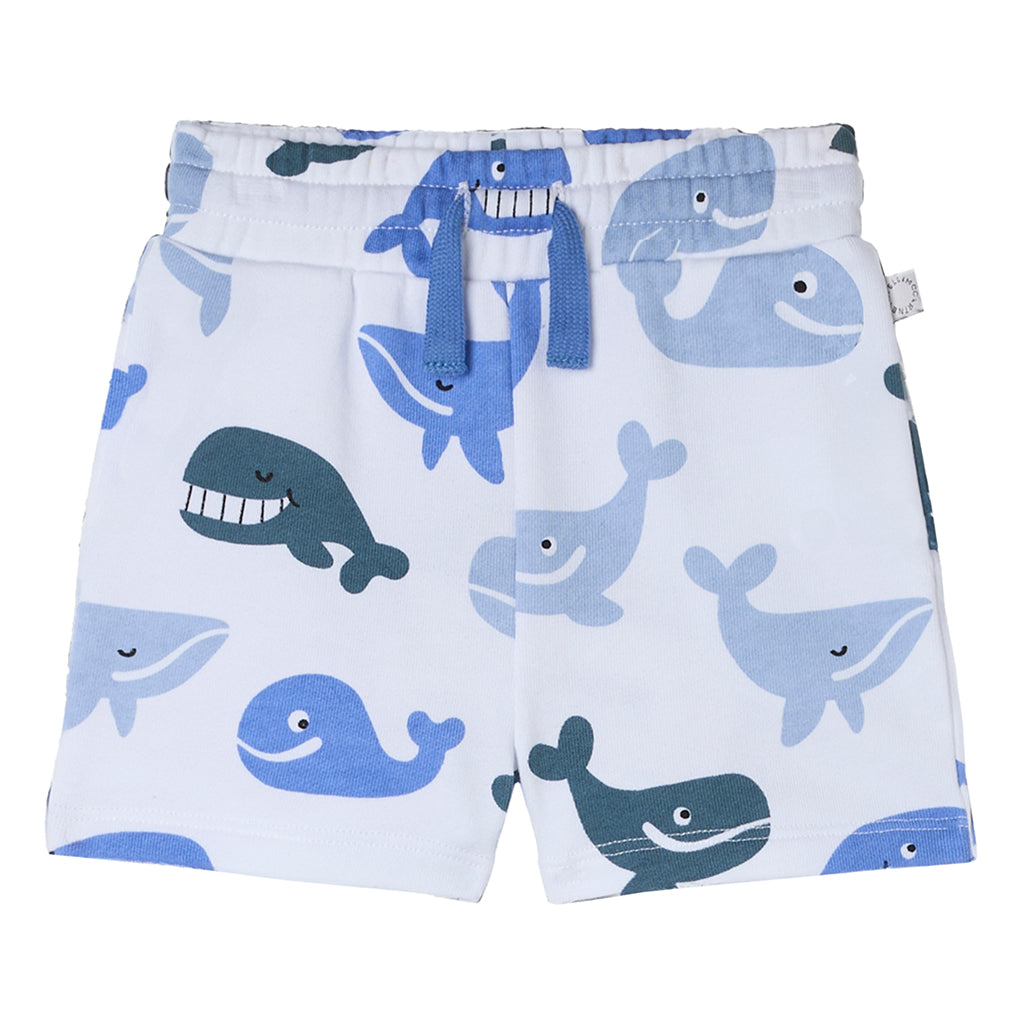 Stella McCartney Baby Shorts Whale Print White