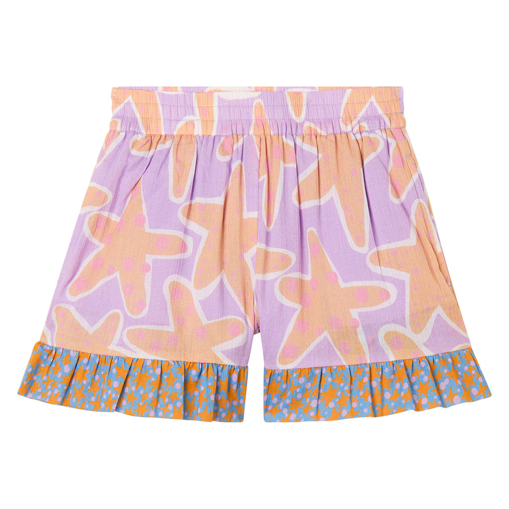 Stella McCartney Child Shorts Starfish Print Purple