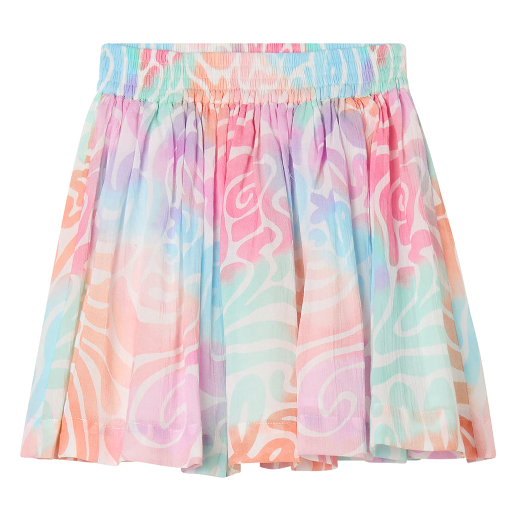 Stella McCartney Child Skirt Tie Dye Wave Print Multicolour