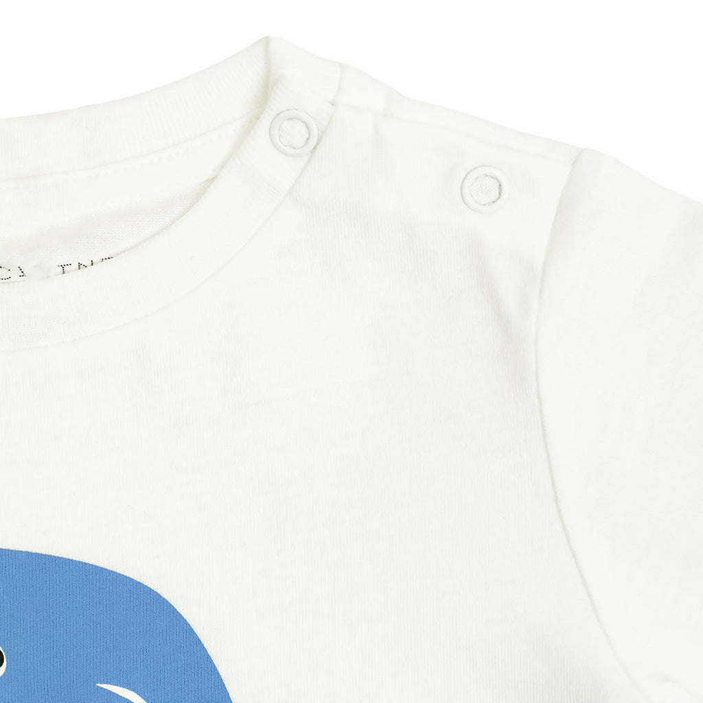 Stella McCartney Baby T-Shirt With Whales Print White
