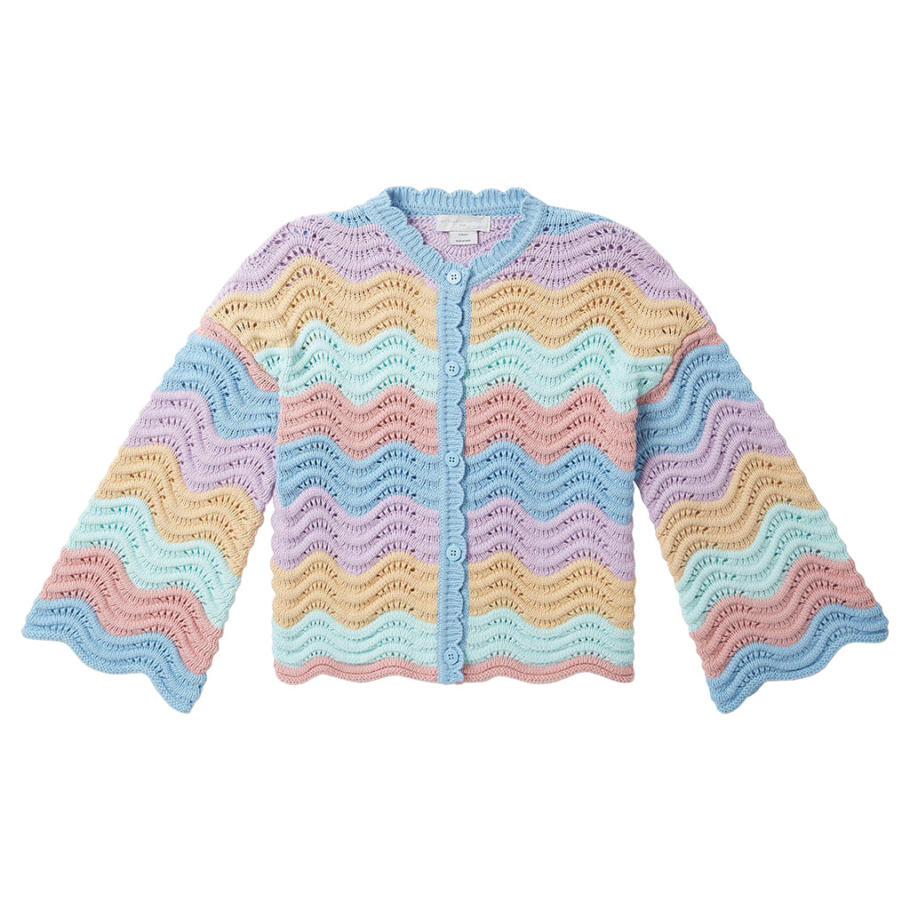 Stella McCartney Child Crochet Cardigan Multicolour