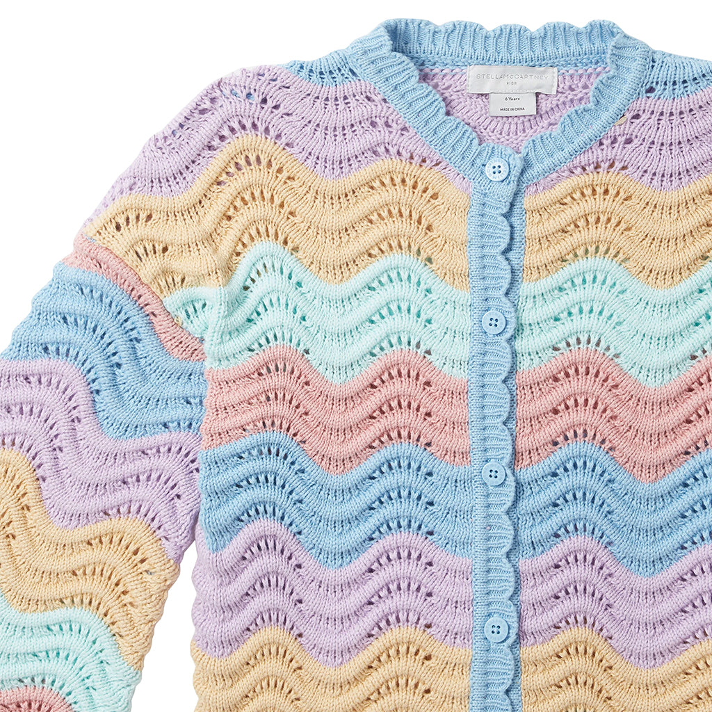 Stella McCartney Child Crochet Cardigan Multicolour