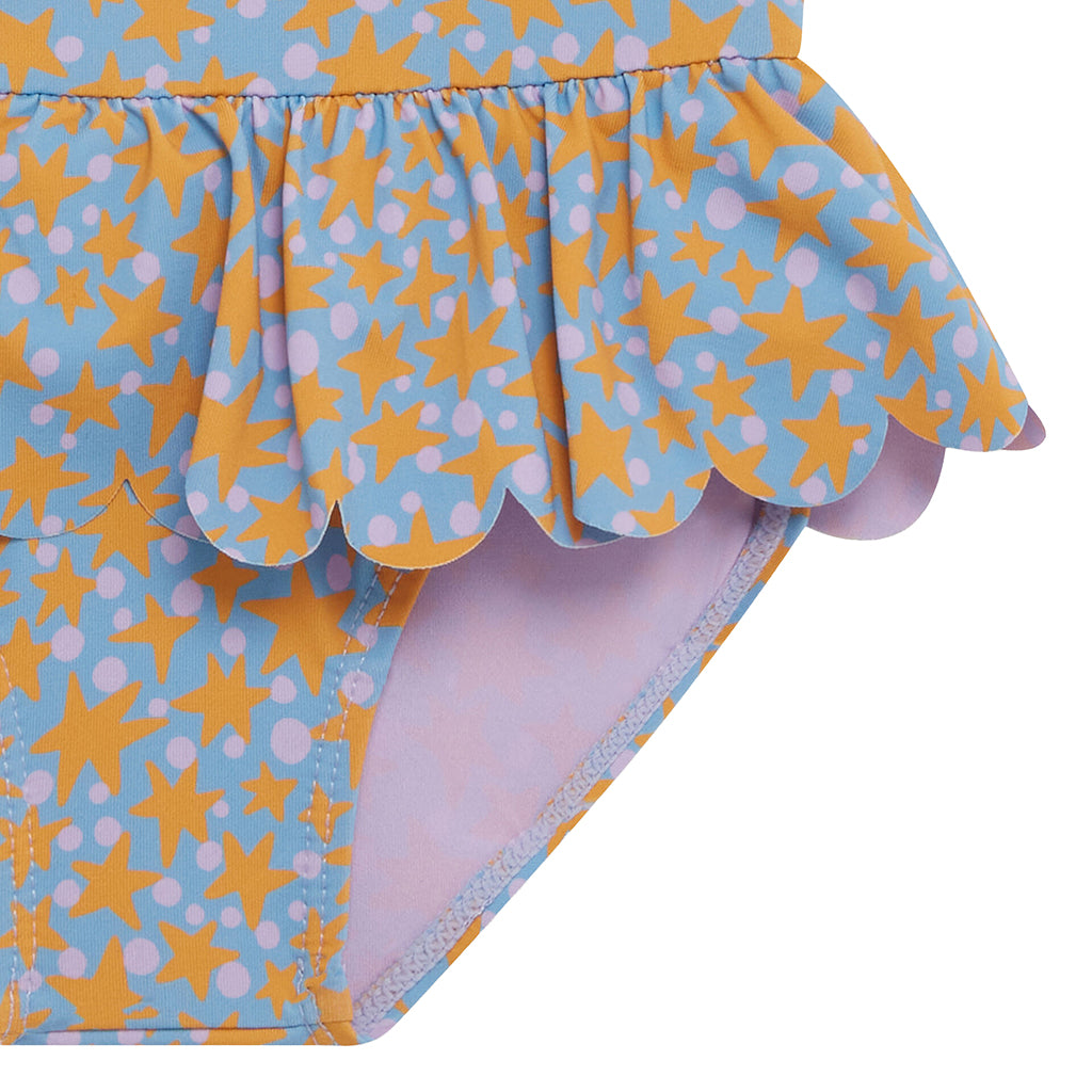 Stella McCartney Baby Swimsuit Stars And Dots Print Blue