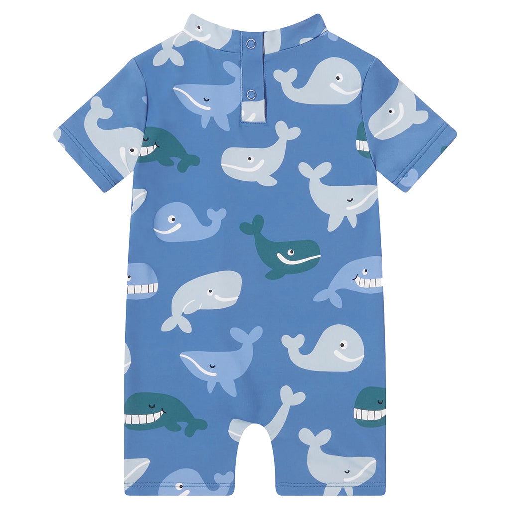 Stella McCartney Baby Swimsuit Whale Print Blue