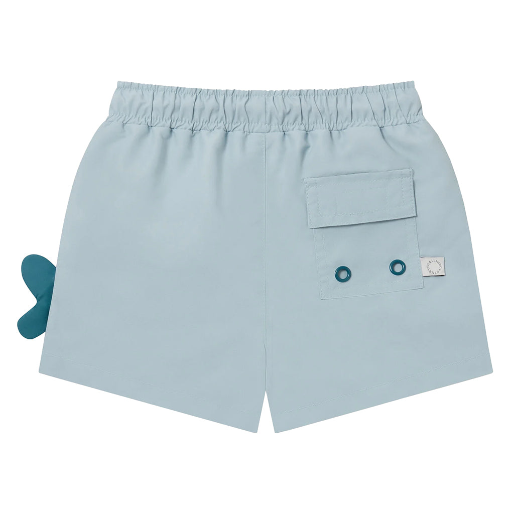 Stella McCartney Baby Swim Shorts Whale Print Blue