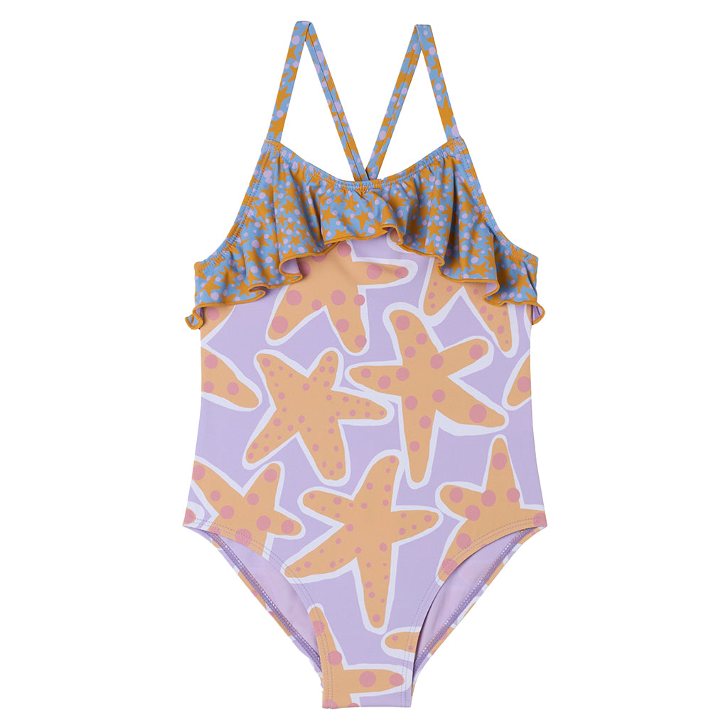 Stella McCartney Child Swimsuit Starfish Print Purple