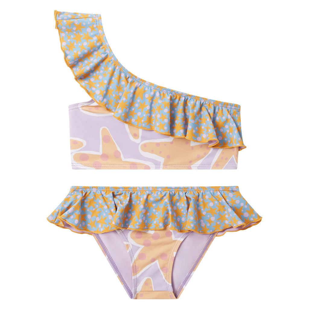 Stella McCartney Child Two Piece Swimsuit Starfish Print Purple