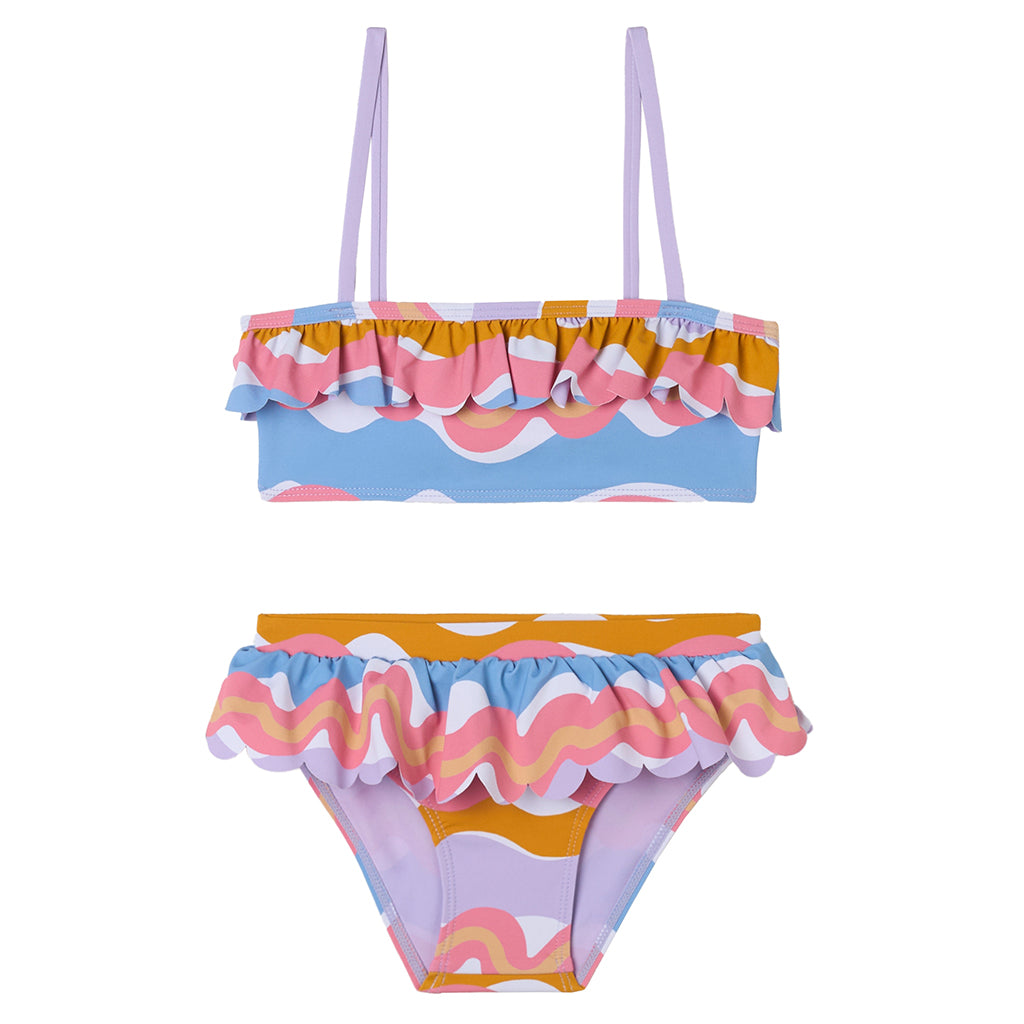 Stella McCartney Child Two Piece Swimsuit Wiggle Print Multicolour