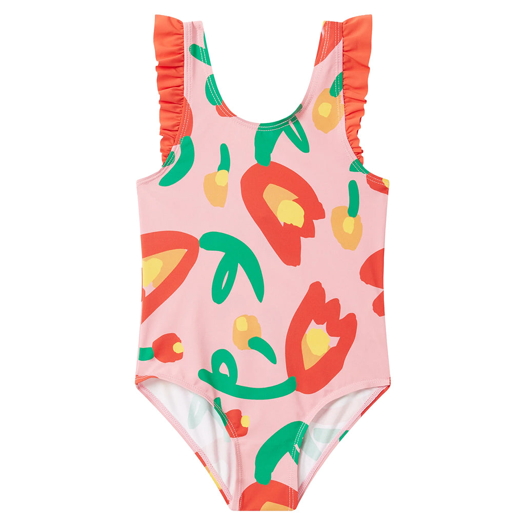 Stella McCartney Child Swimsuit Tulips Print Pink
