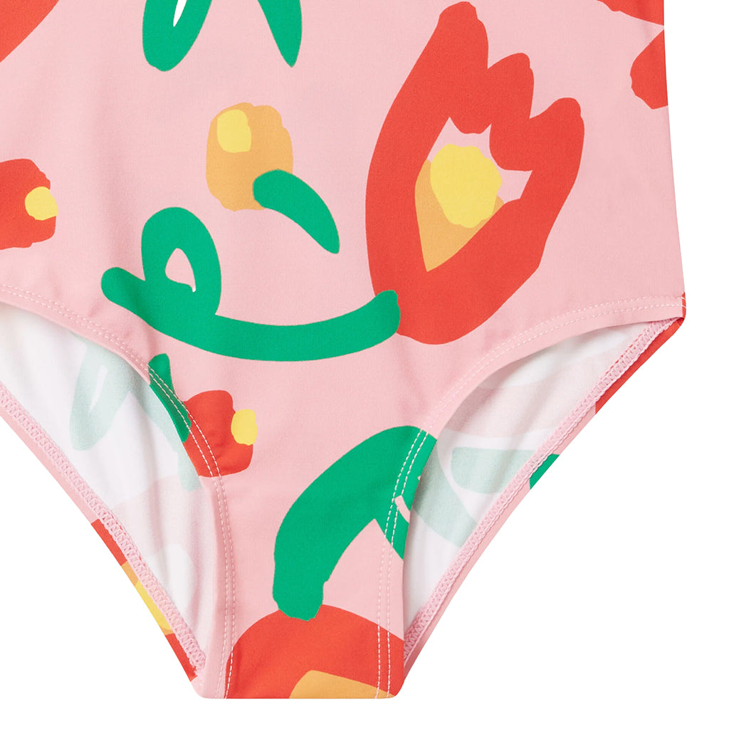Stella McCartney Child Swimsuit Tulips Print Pink