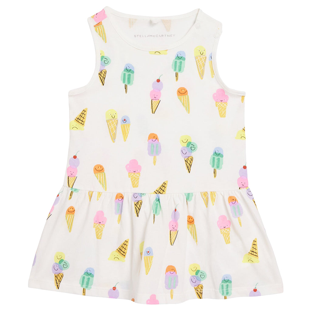 Stella McCartney Baby Dress Ice Cream White
