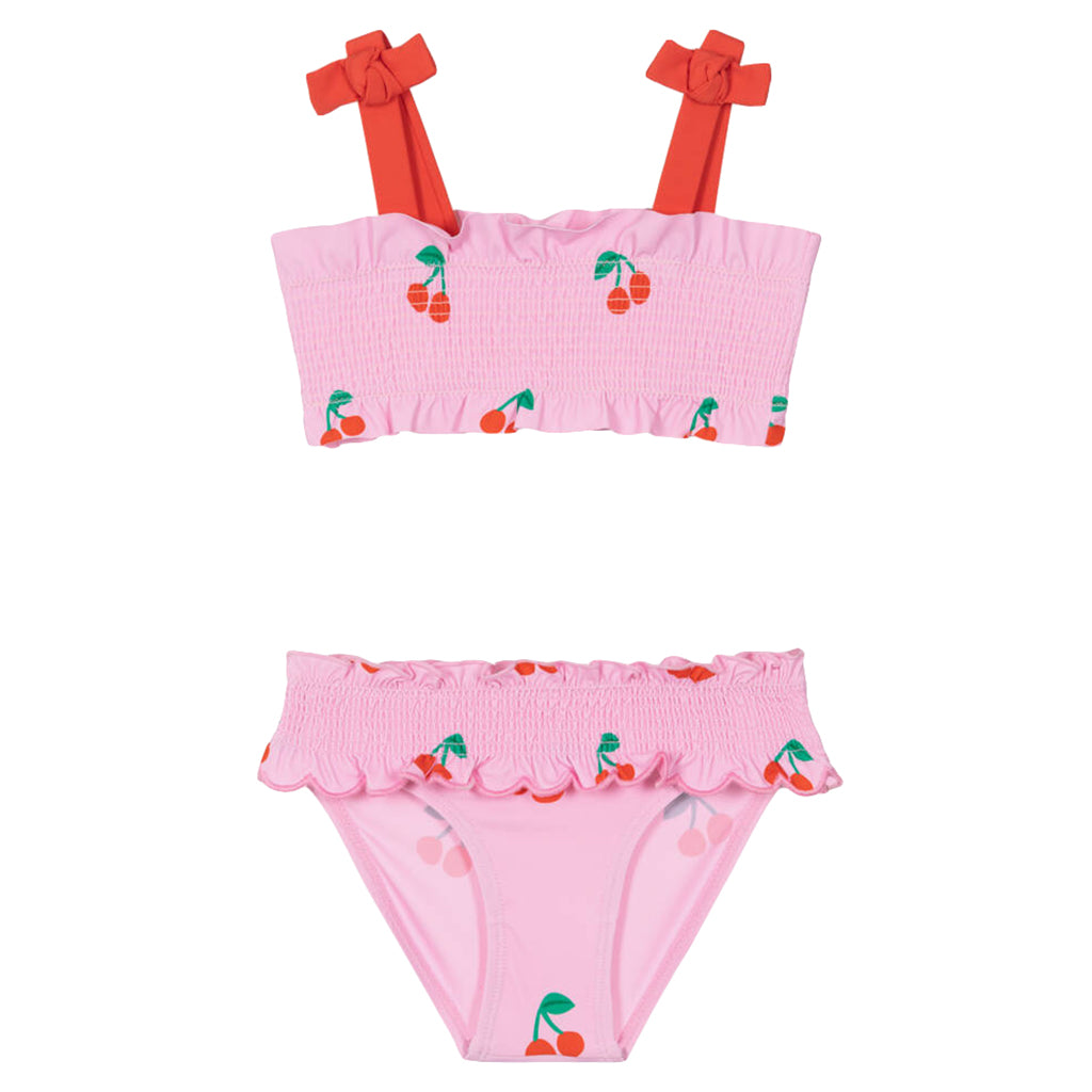 Stella McCartney Baby Two Piece Bikini Swimsuit Cherries Print Pink