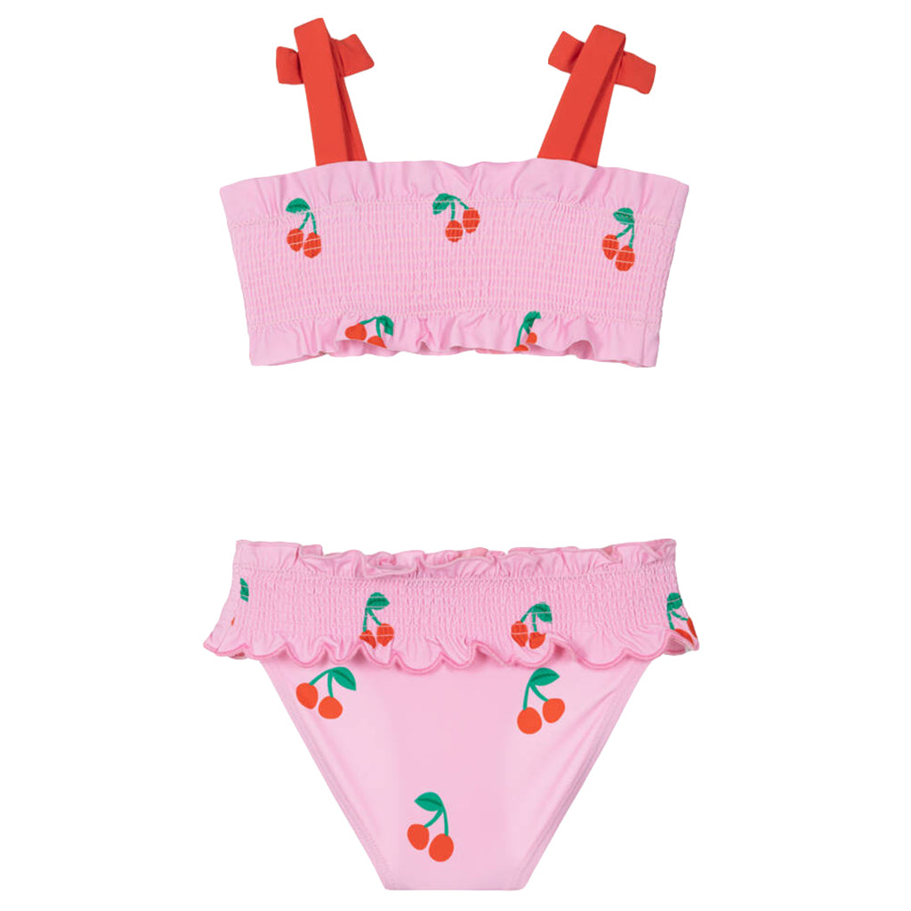 Stella McCartney Baby Two Piece Bikini Swimsuit Cherries Print Pink