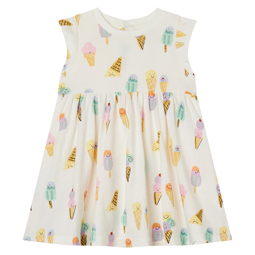 Stella McCartney Baby Dress Ice Cream White