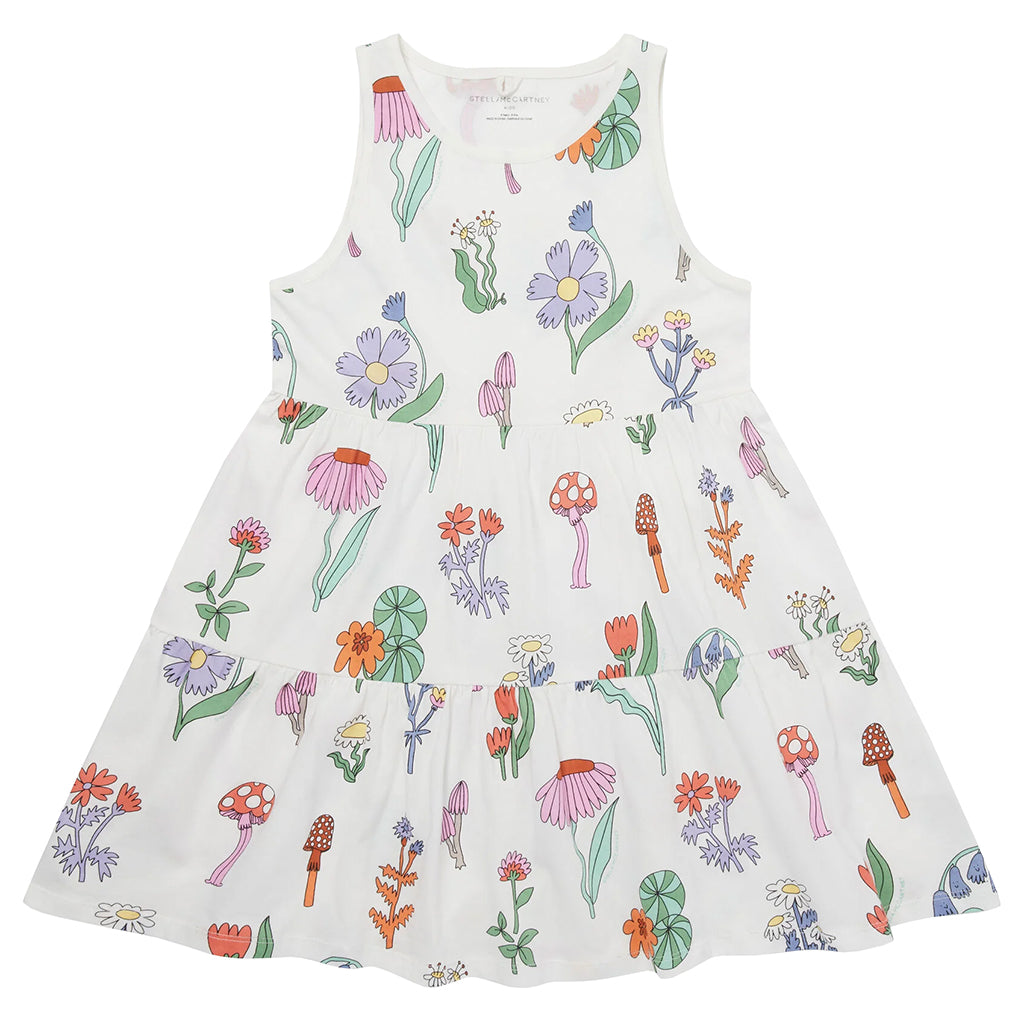 Stella McCartney Child Dress Fairy Floral Print White