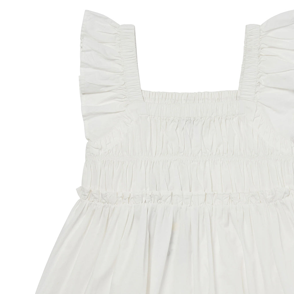 Stella McCartney Child Dress White With Fairyland Embroidery