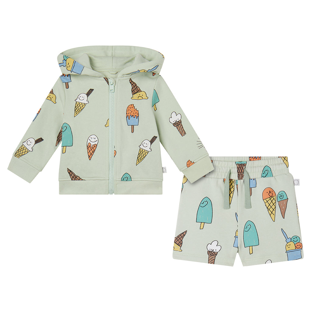 Stella McCartney Baby Tracksuit Ice Cream Print Mint Green