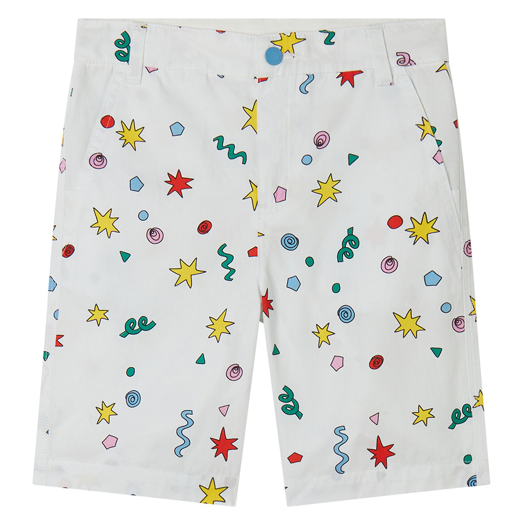 Stella McCartney Child Shorts Magic Confetti Print White