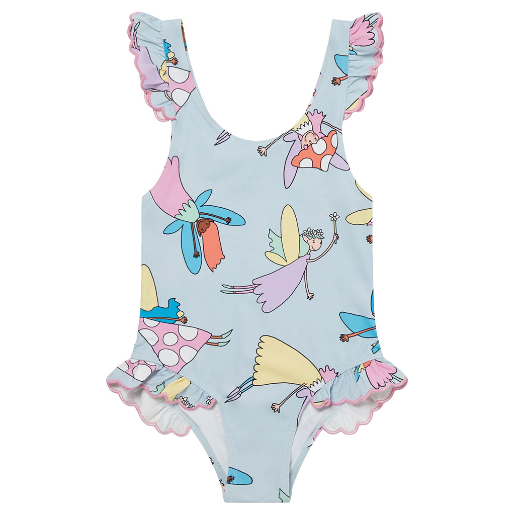 Stella McCartney Child Swimsuit Fairies Print Blue