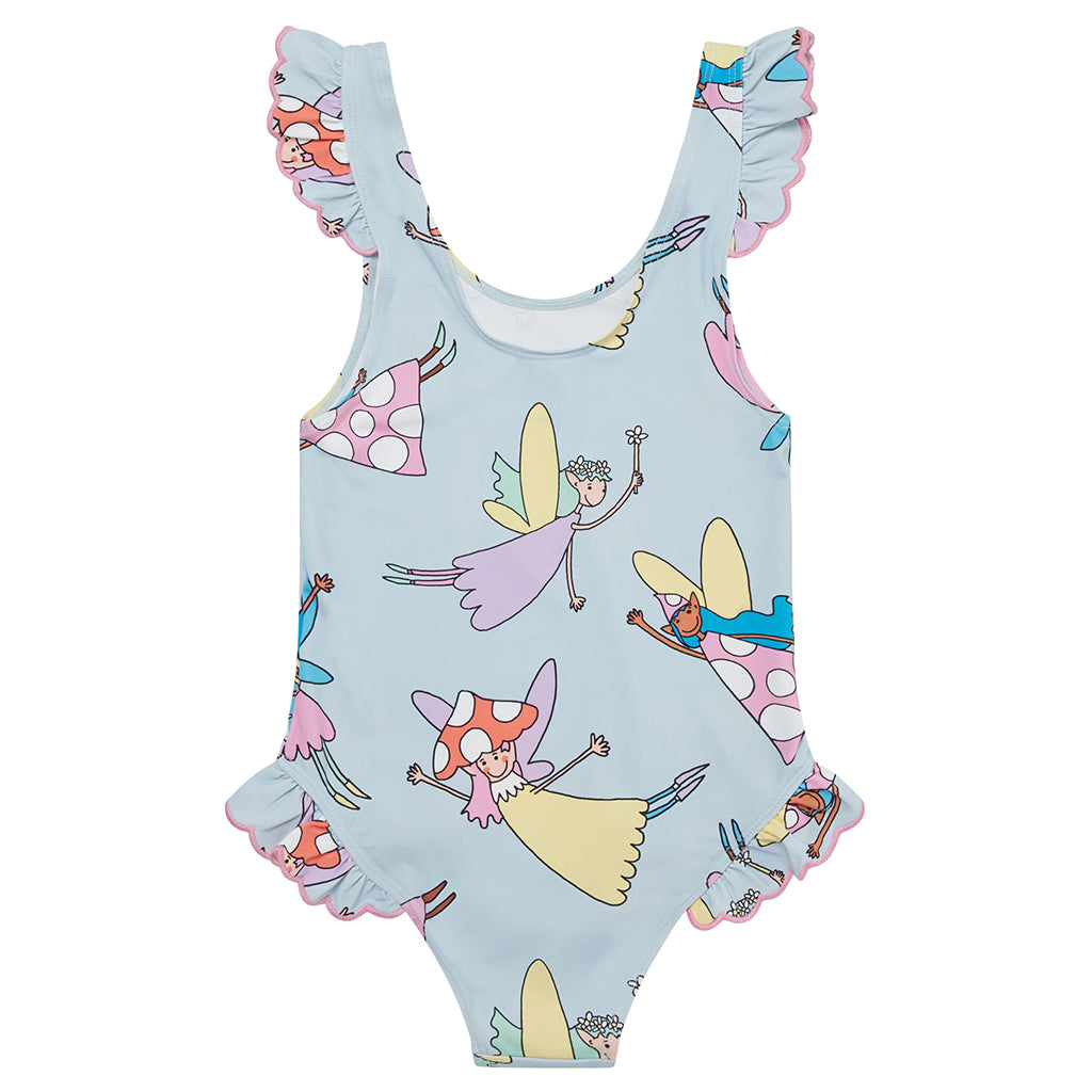 Stella McCartney Child Swimsuit Fairies Print Blue