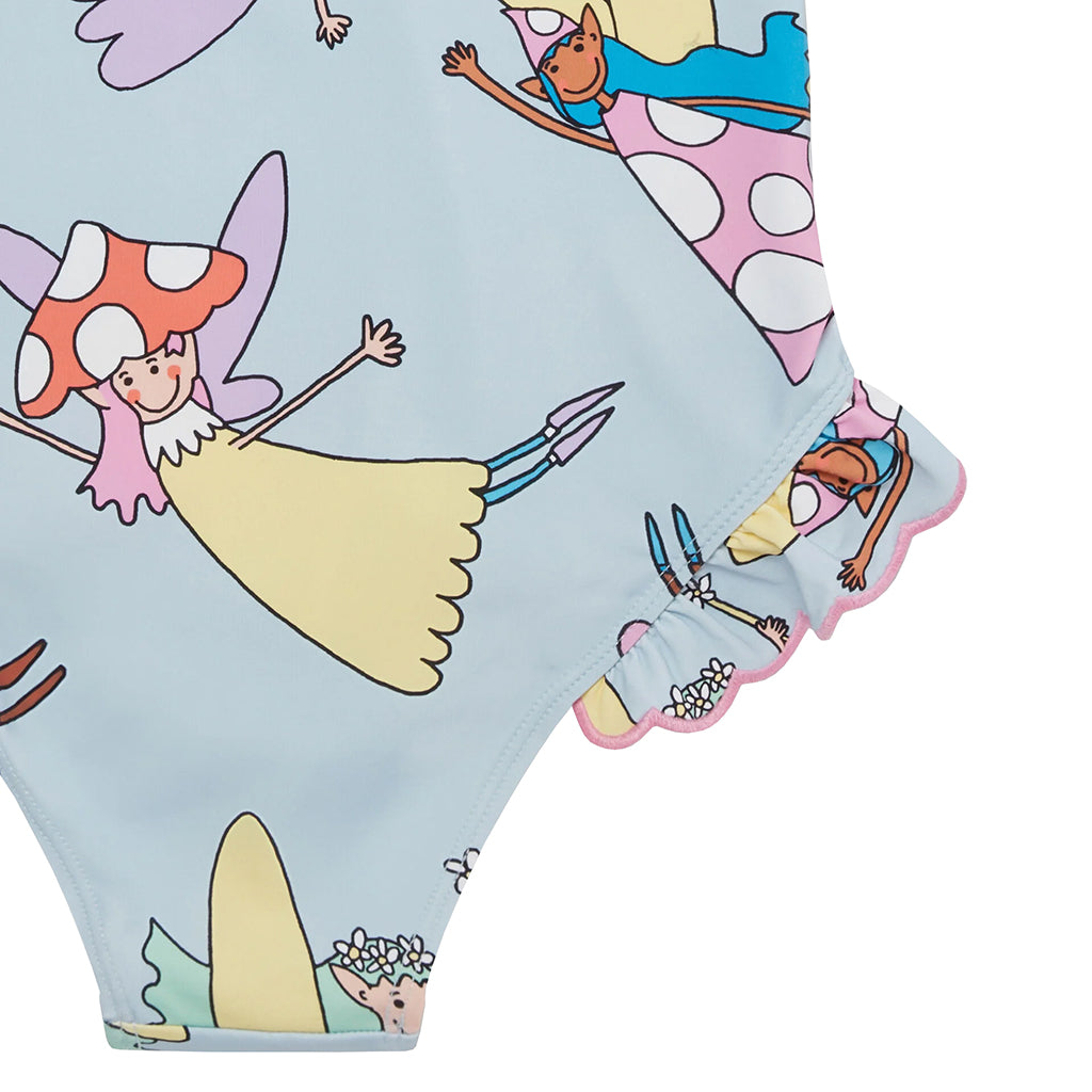 Stella McCartney Child Swimsuit Fairies Print Blue