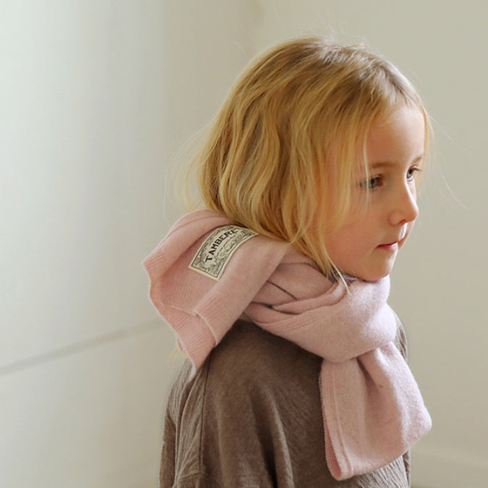 Tambere Child Teal Knit Scarf Pink