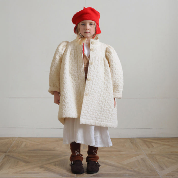 Tambere Child Adna Quilted Coat Ivory