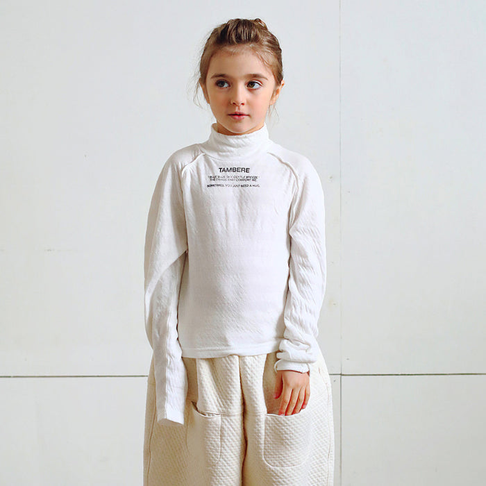 Tambere Child Ridgely Turtleneck T-shirt White
