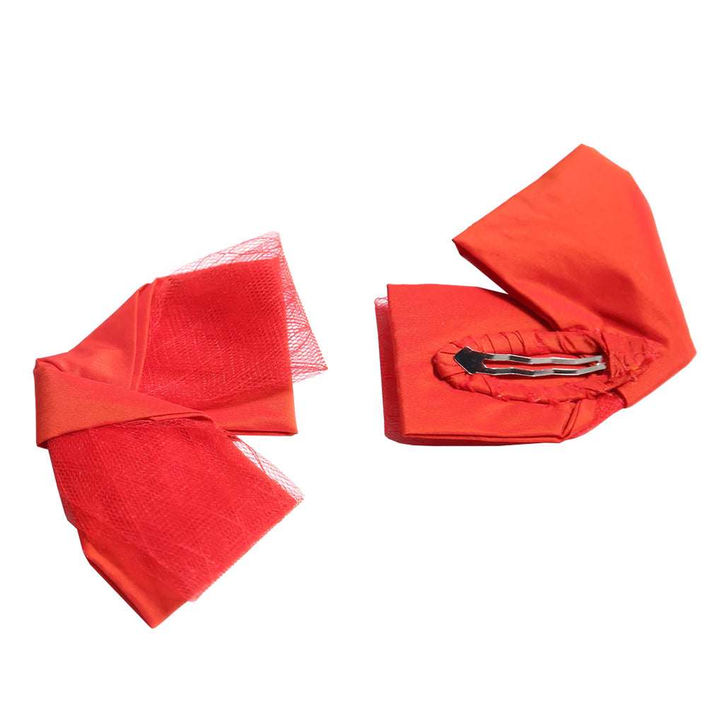 Tia Cibani Kids Child Set Of Two Butterfly Clips Rouge Red