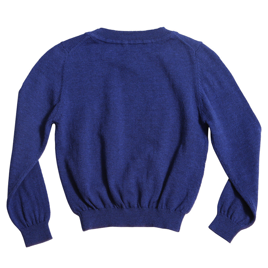 Tia Cibani Kids Baby Slim Fit Crew Neck Sweater Breton Blue