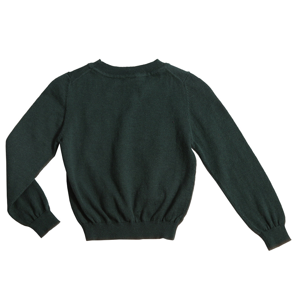 Tia Cibani Kids Baby Slim Fit Crew Neck Sweater Celtic Green
