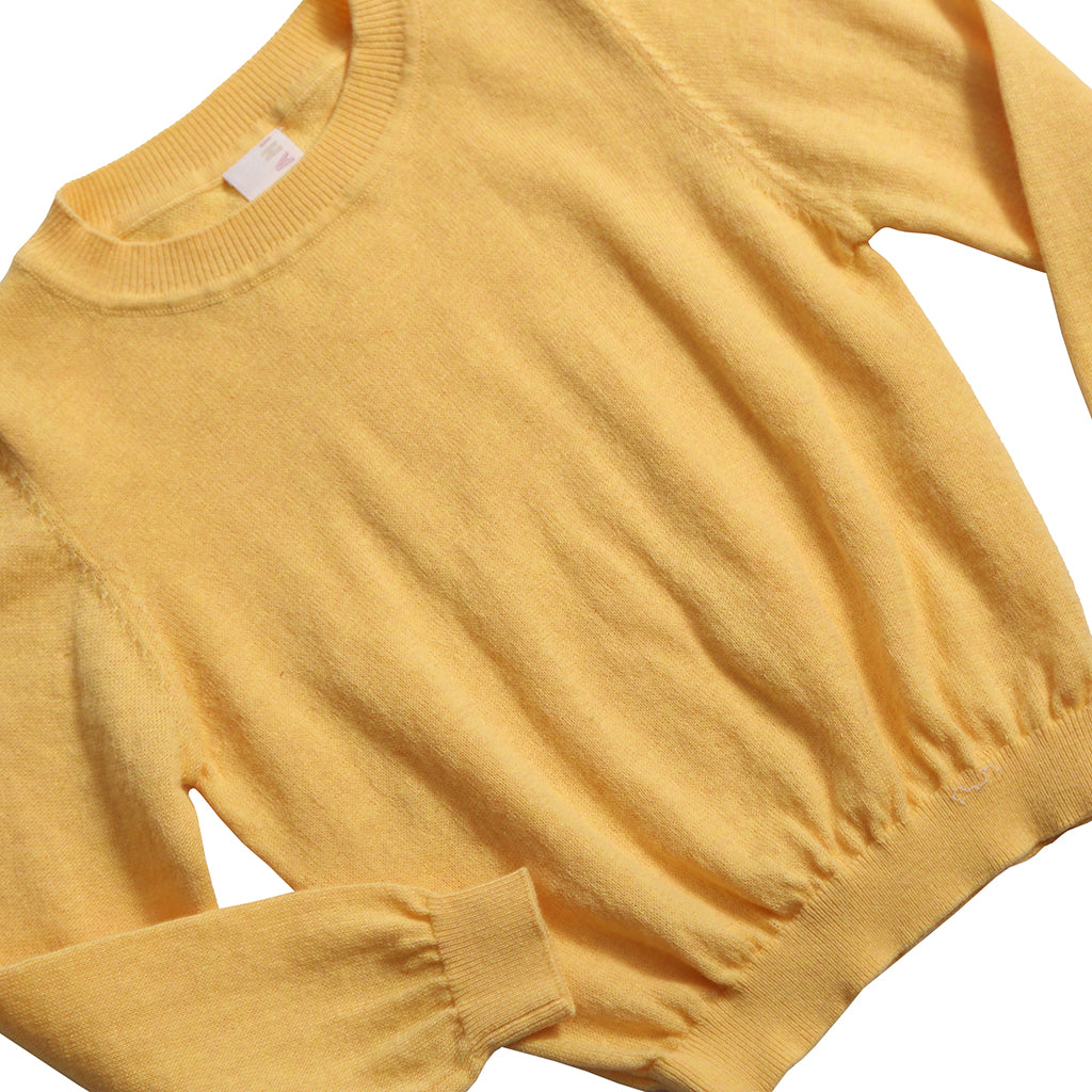 Tia Cibani Kids Baby Slim Fit Crew Neck Sweater Dijon Yellow