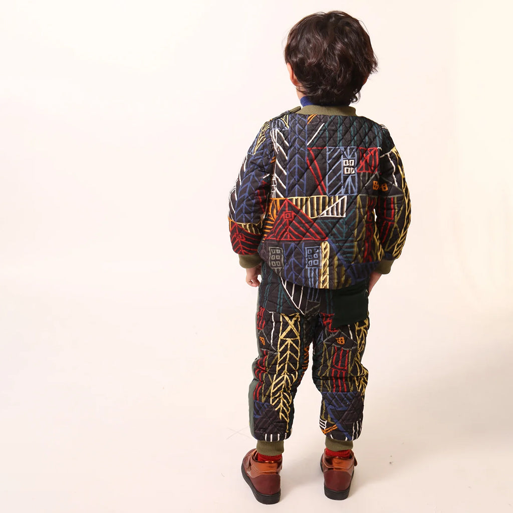 Tia Cibani Kids Child Harlequin Padded Track Pants Rainbow